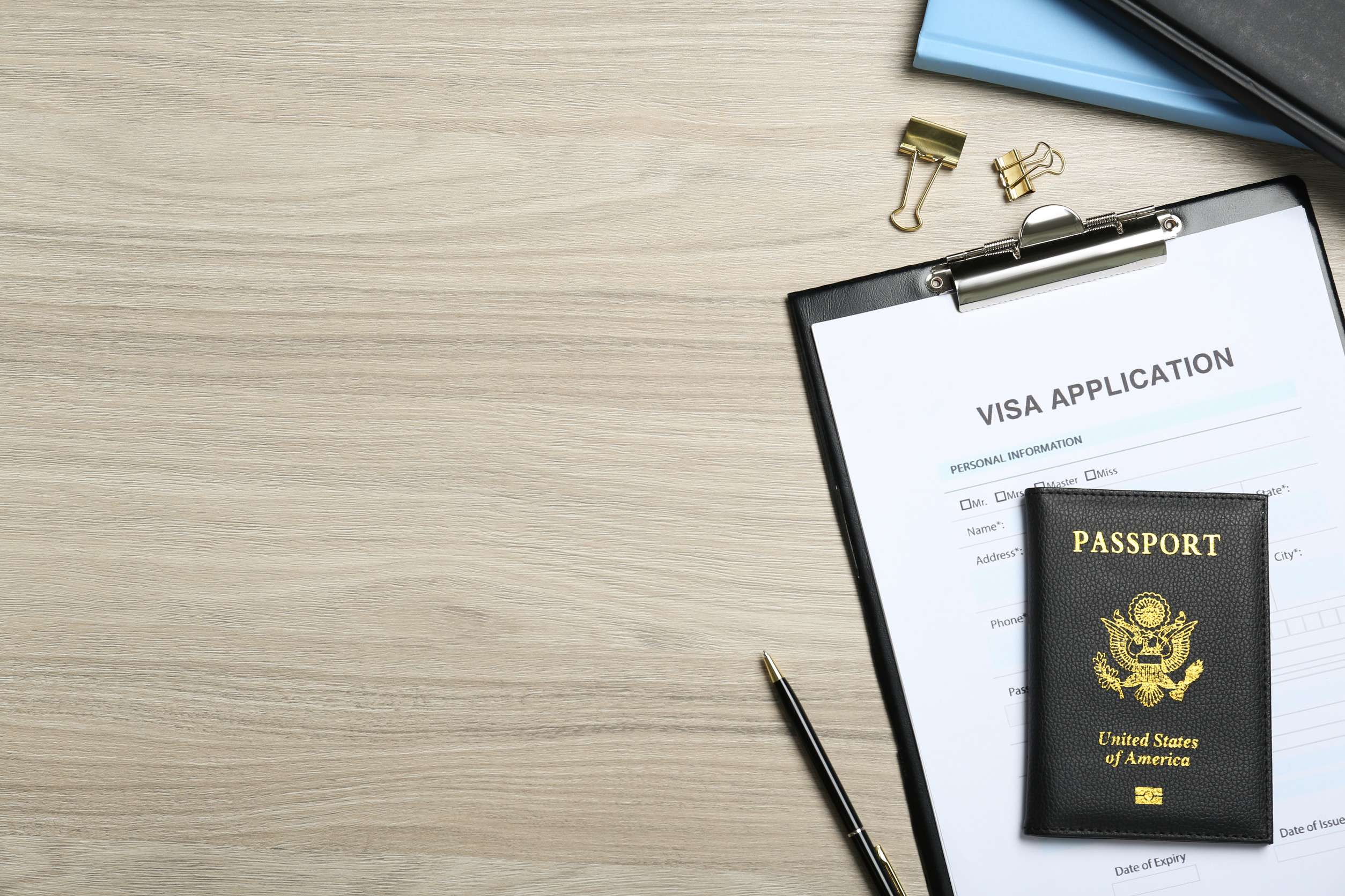 visa application form passport