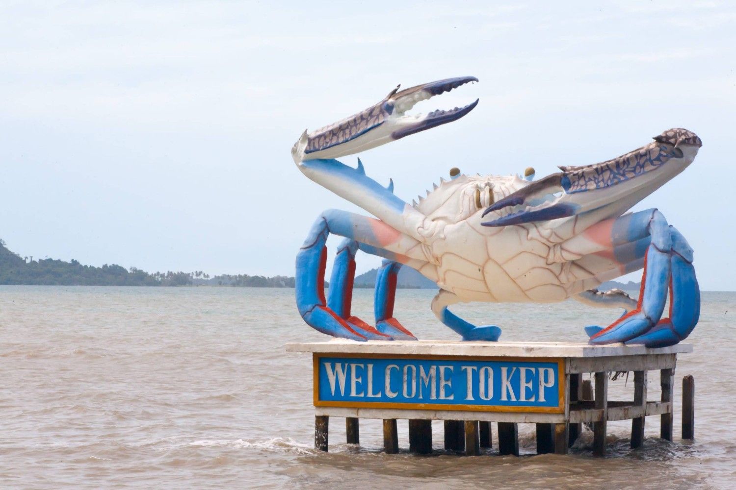 Kep Crab Statue In Cambodia