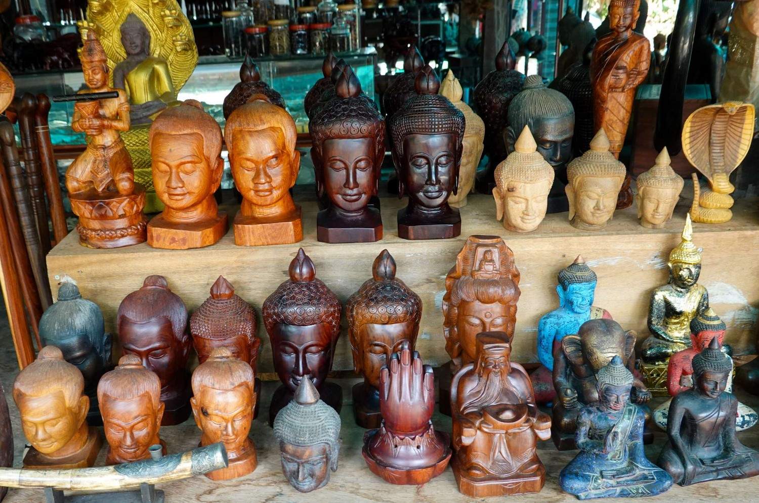 Local Souvenirs On Display In Cambodia