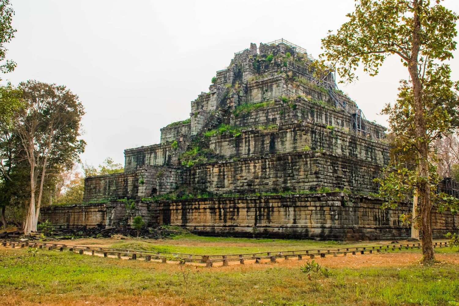 Pyramid Of Ancient Complex Koh Ker In Cambodia