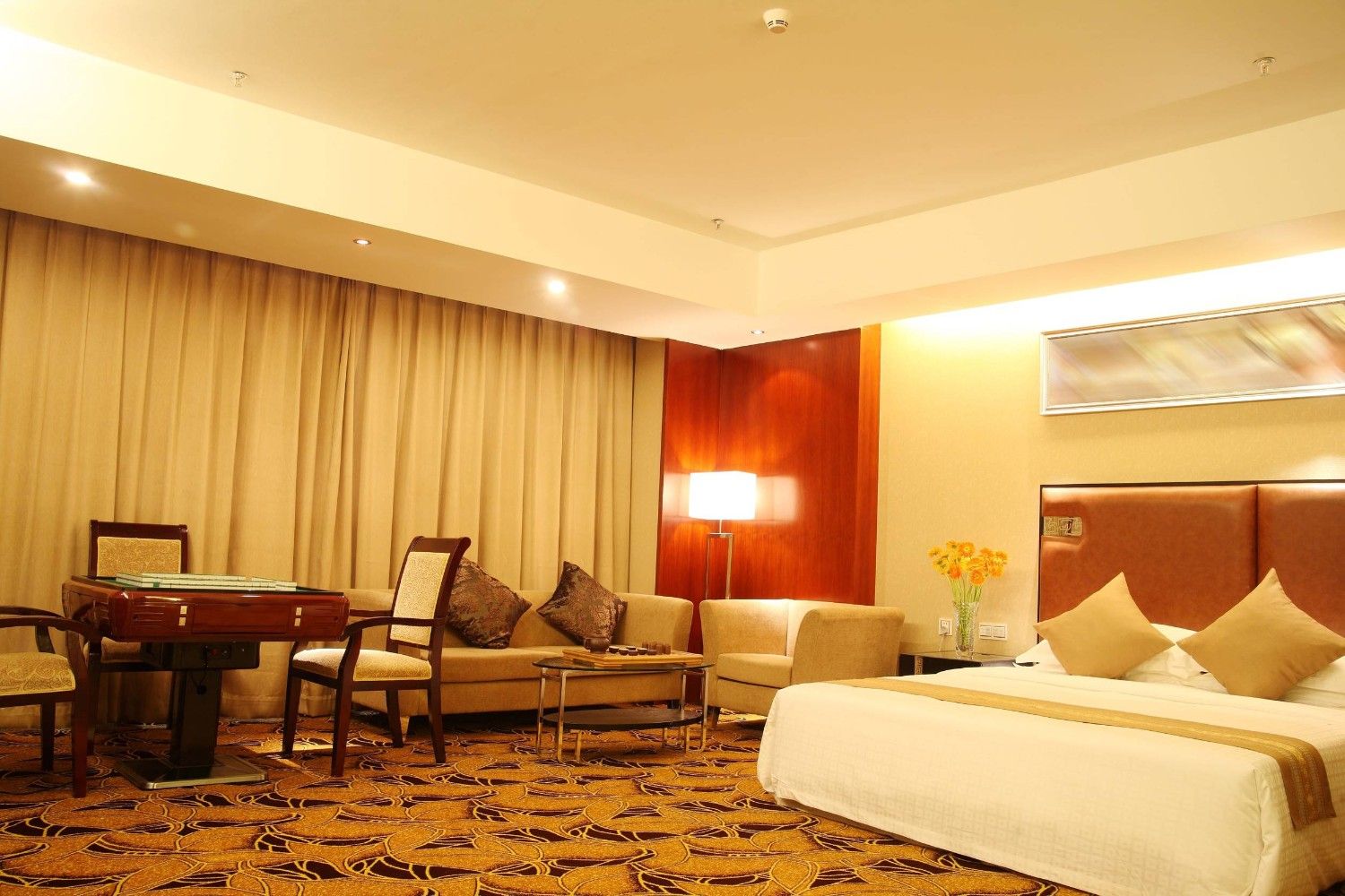 Well Lit Hotel Room